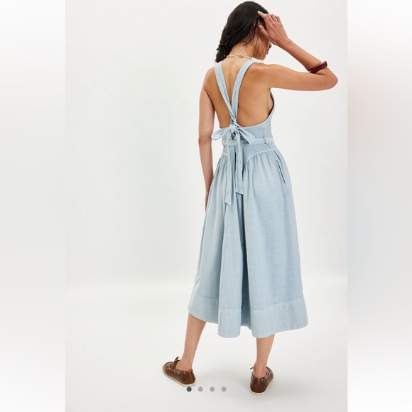 Free People Merrick Midi Dress in Niagara Mist Size Small NWOT Retail $148 - Picture 2 of 10